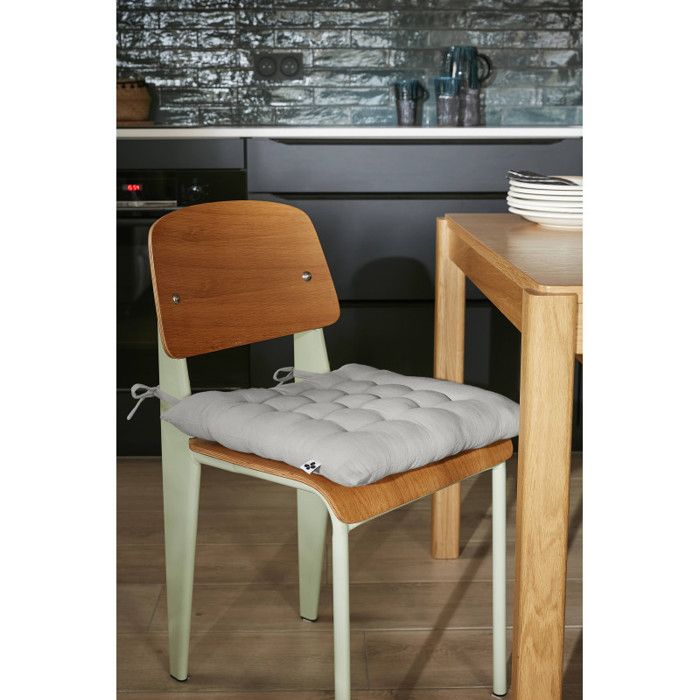 Assise matelassée 16 points "Gaïa" 40 x 40 cm "Gaze de Coton" l'Effet Papillon