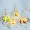 Christmas Ornaments Pyramid Portable Wind Light Electronic Candle Party Atmosphere Night Light Props Ornament