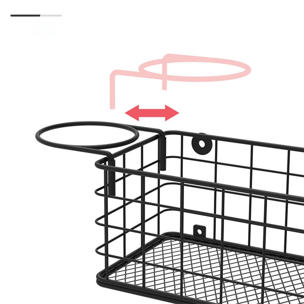 Multi-layer hair dryer rack wall-mounted punch-free hair dryer rack bathroom multi-function hair dryer rack