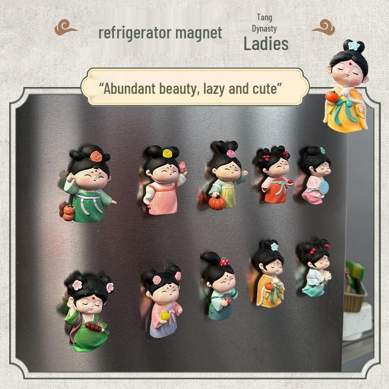 2024 Xi'an Lady Cultural Fridge Magnet – Chinese Style Travel Souvenir