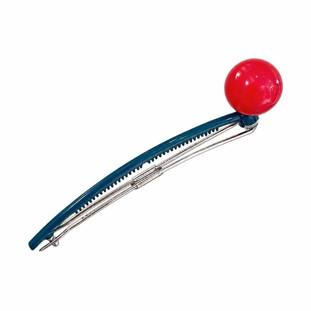 Candy Color Flower Hair Clip Colorful Bead Ponytail Hair Clip Hair Styling Tool  Back Head Updo