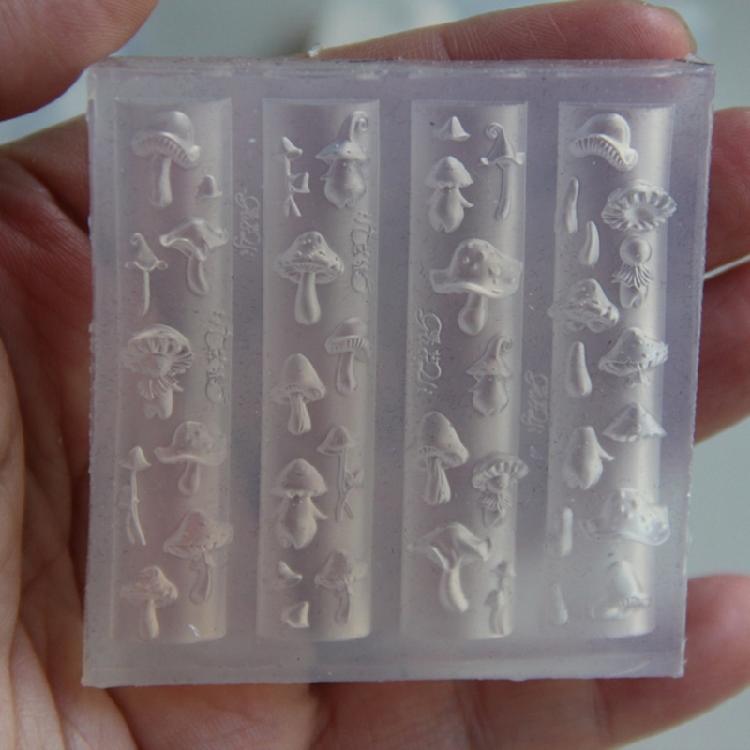 Silicone Nail Art Mold Accessory Molds Food Theme 3D Nail Decorative Mold Silicone Texture Great for Various Nail Types