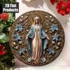 Metal Poster Vintage Gothic Our Lady of Flowers Wall Art for Living Room