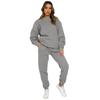 Long Sleeved Hoodie with Tie up Pantsset Long Sleeves Sweatshirt Shoelace Pants Suit