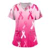 Women's Fashion  V-Neck Short Sleeve Overalls Double Layer Pocket Printed Tops  Apparel