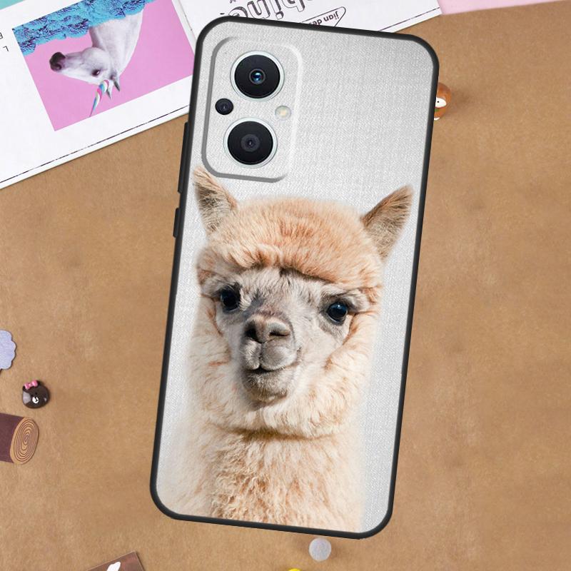 Lama Llama Alpaca For OPPO Reno 11F 12F 13F 14F 10 11 12 13 14 Pro 7 8 Lite 8T OPPO Find X5 X6 X8 X9 Pro Case