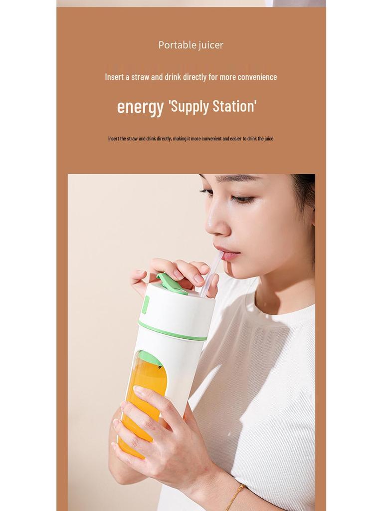 Portable Multi-Function Juicer: Rechargeable Small Juice Cup for Home and Student Use