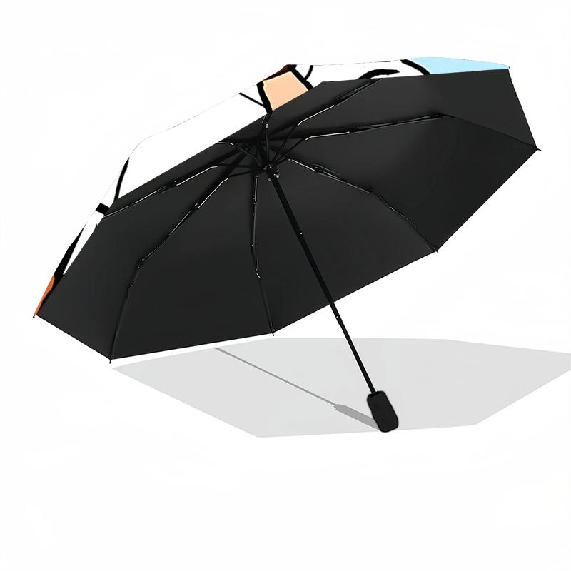 Custom Name Tintin Theme Automatic Umbrella, Lightweight & Portable, 8 Rib, Perfect for Outdoor Travel, Birthdays, Christmas, Gifts.