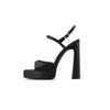 Fashion 2025Platform Super  Women's Sandals Heeled Shoes Sexy Square Toe Slingback Luxury Party Pumps Plus Size De Mujer