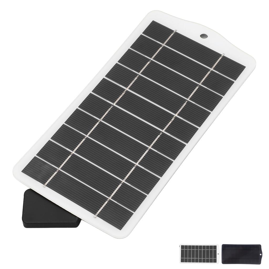 Solar Power Charger 2.5W 5V Monocrystalline Silicon USB Solar Panel Charger for 3.7V to 5V Electroni