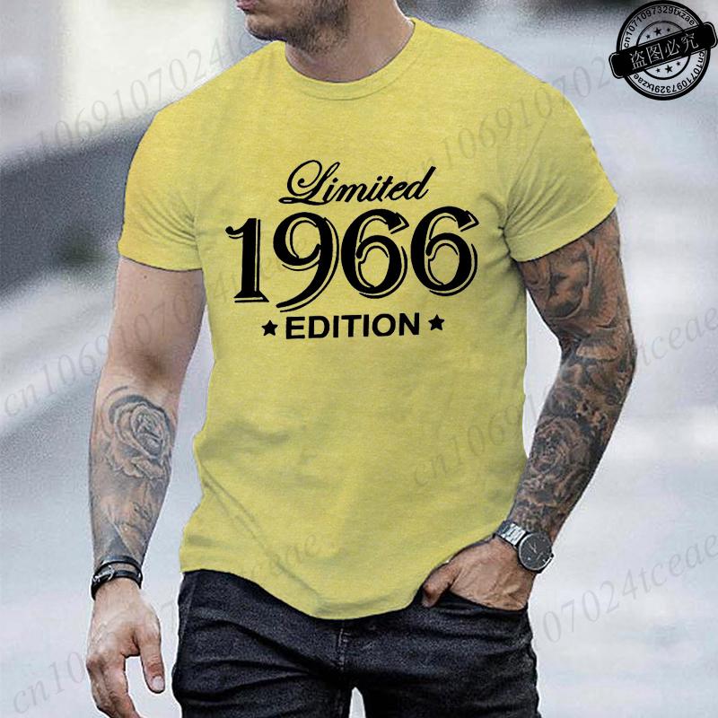 Made In 1966 Mens Short Sleeved TShirts Limited Edition 1966 Design Printed Mens Women Tshirt Summer Top Casual Clothing