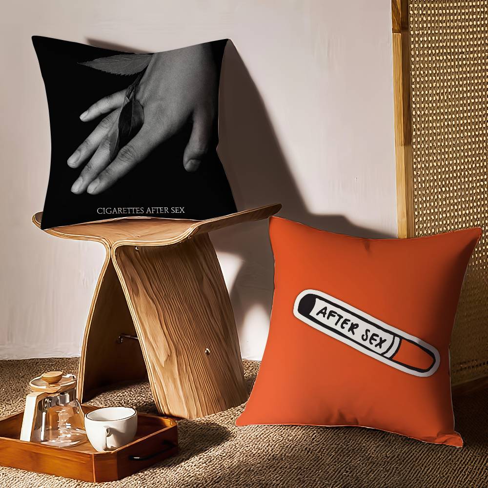 Hot C-cigarettes After Sex Pillow Case Sofa and Living Room Decorative Cushion Covers Dust-proof and Mite-proof Invisible Zipper