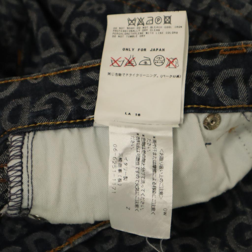 D&G made in Italy Overall handle Denim pants W27 Navy Jeans stretch Women Used