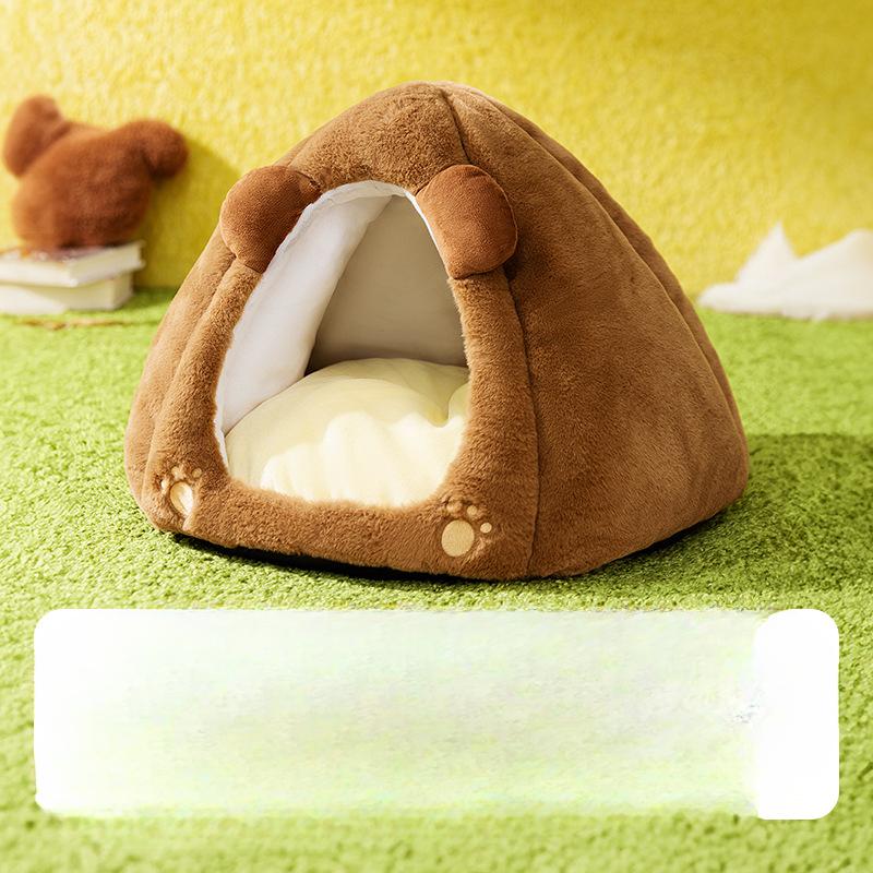 Autumn and Winter Cats Keep Warm  Funny Animals  Enclosed Cat Nests  Teddy Small Dog Kennels  Cute Pet Nests