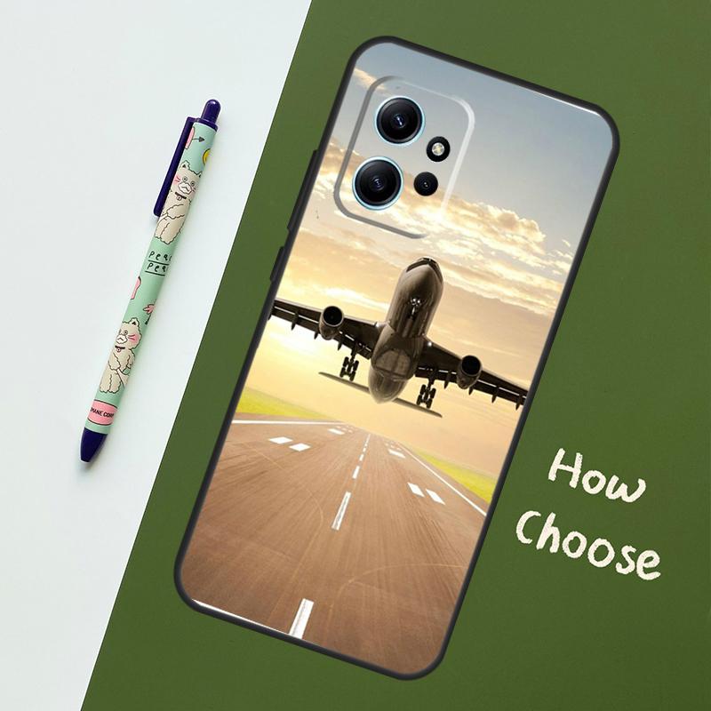 Airplane Plane Aircraft Case For Xiaomi Redmi Note 13 11 10 12 14 15 Pro Plus Cover For Redmi 15 14C 10C 13C 12C 15C