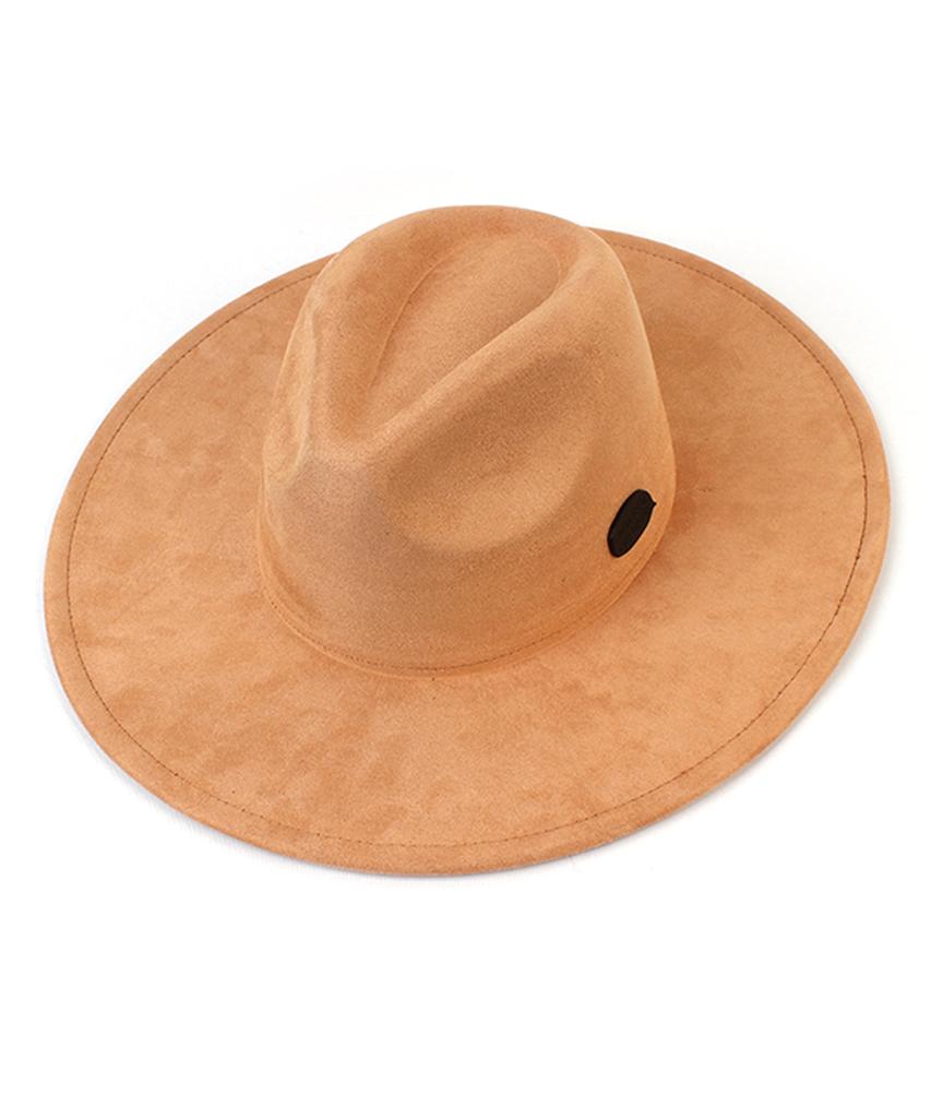 Yunibeosyeolkemiseuteuli Suede Simple Beige Fedora