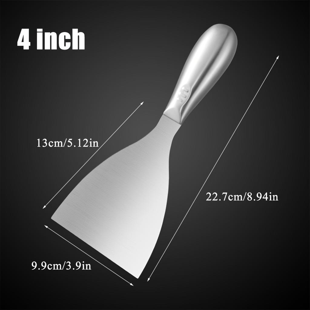 1 Pcs Drywall Finishing Professional Grade Putty Blade for Scraping Paint Premium Polished All-Stainless Steel Scraper Tool