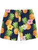 European And American Loose Casual Hawaiian Flower Shorts Men'S Summer Youth Floral Ice Silk Vacation Seaside Beach Pants