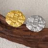 Round Oval Square Heart Blank Settings DIY Rhinestone Drip Oil Silver/Gold Color Stainless Steel Rings For Women Men Accessories