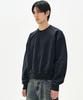Sobeomeonteu 980G Crop Pigment Sweatshirt - Washed Black -