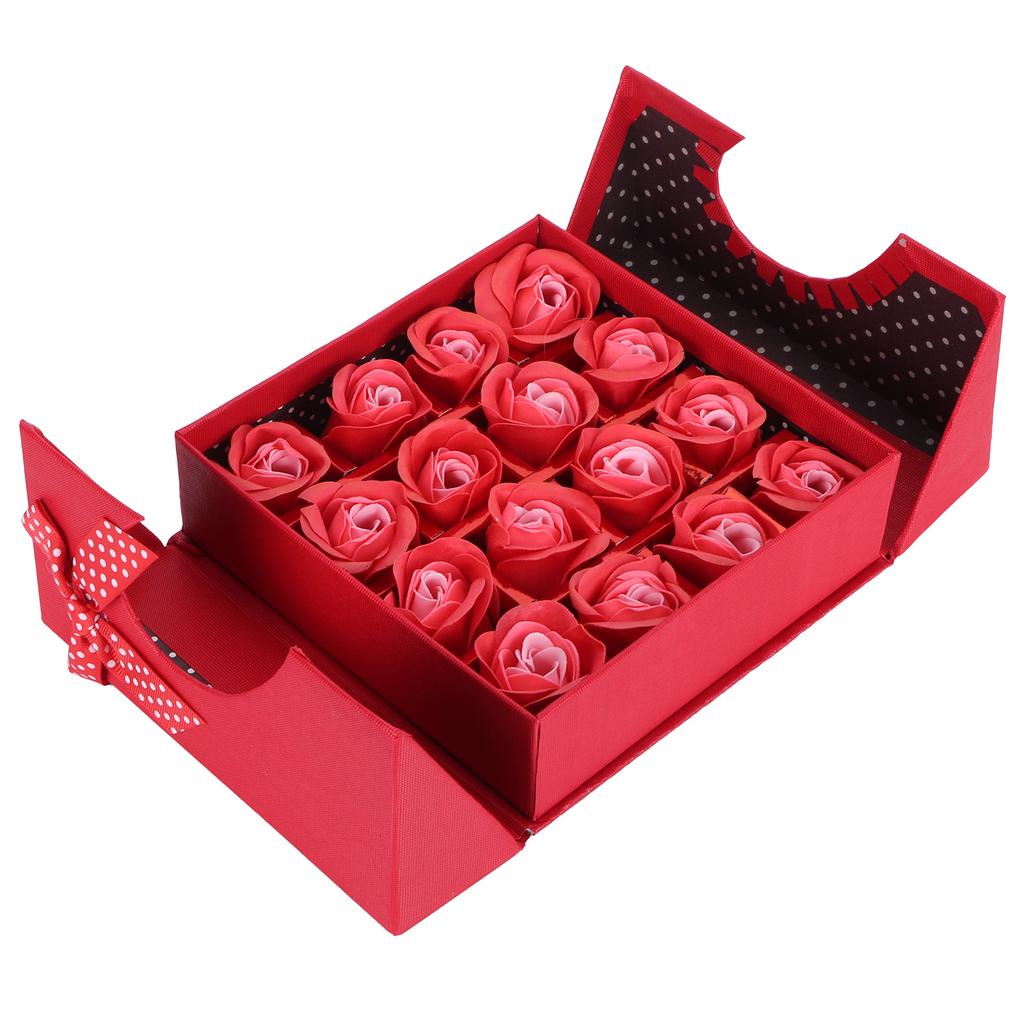 PE Artificial Flower Gift Box Innovative Birthday Anniversary Festival Gift PresentRed