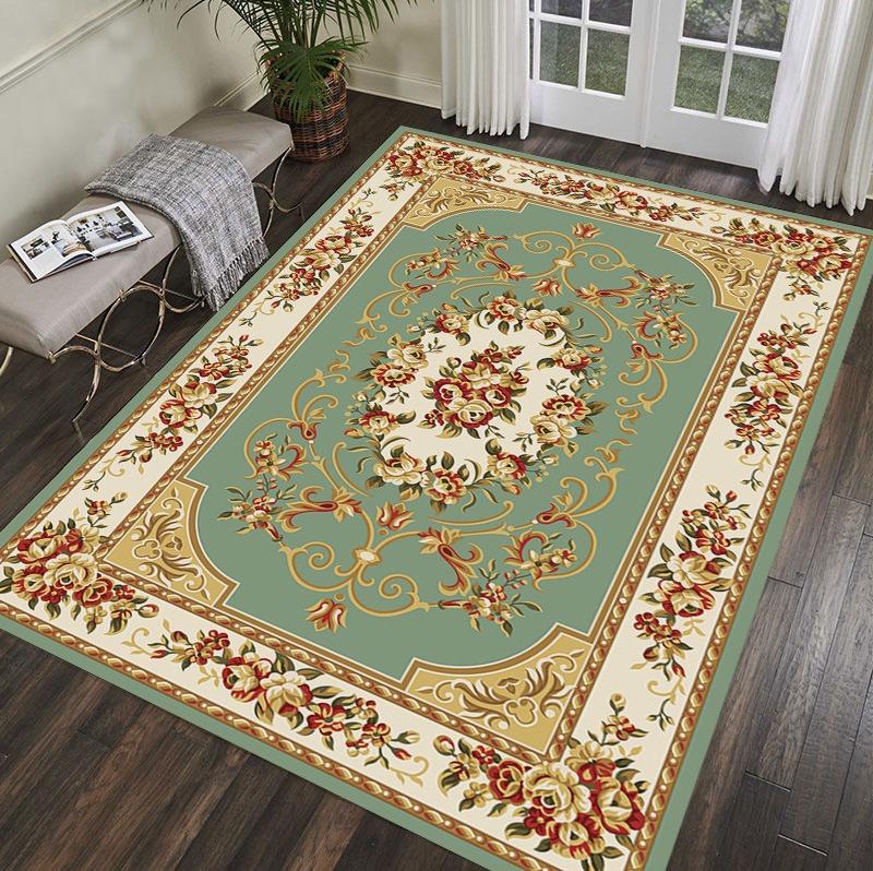 

Американский Европейский Стиль Ретро Ковер Гостиная Диван Спальня Прикроватный Кухня Входная Дверь Коврик Нескользящий Роскошный Домашний Декор Мат 40x60cm