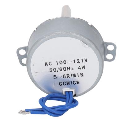 Synchrone Motor AC 100-127V 5-6RPM 4W CW CCW Synchrone Motor 28mm Lengte 6.5mm Diameter As