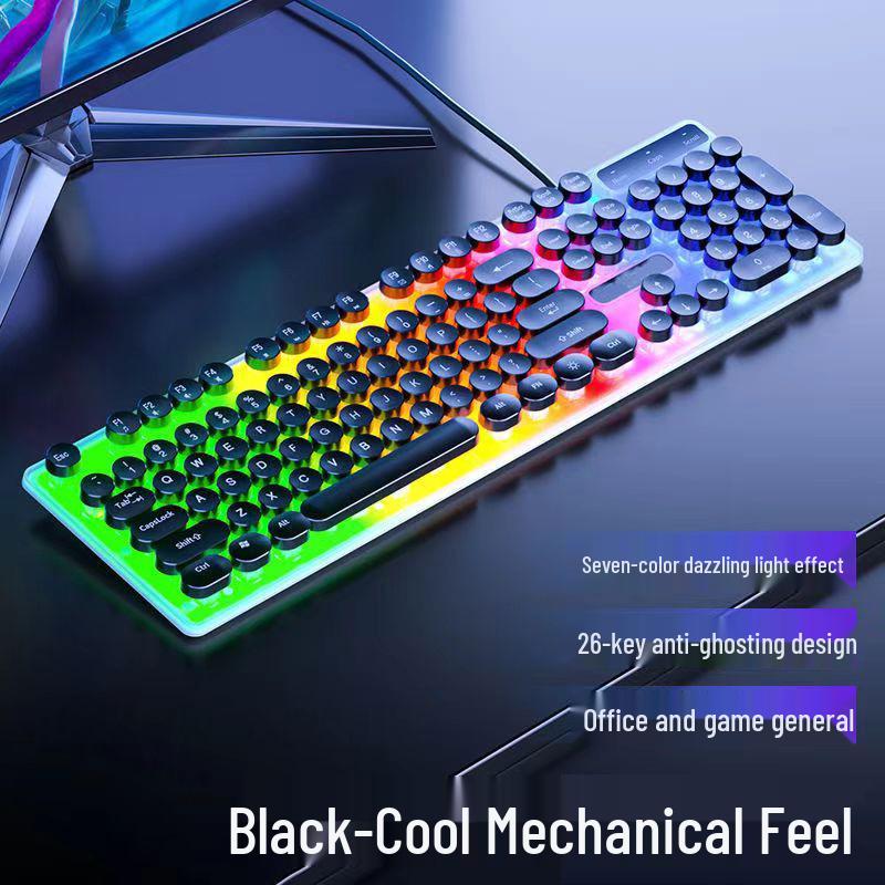Russian Arabic Wired Luminous Gaming Keyboard & Mouse Set