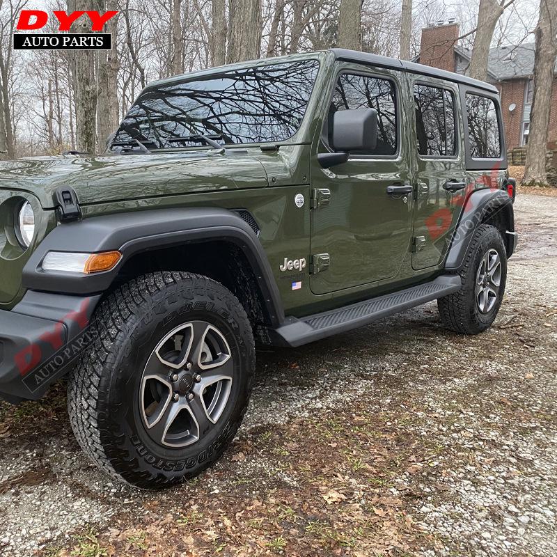 JL Wrangler 18-25 Side Steps: Off-Road Pedal Accessories for Modification