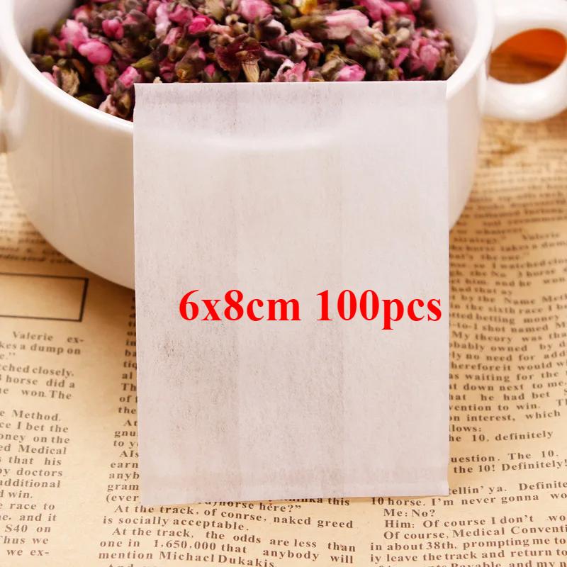 

100pcs Disposable Tea Bags with Disposable Filters, Including Flip Sealed Empty Tea Bags and Vanilla Pine Tea Bags