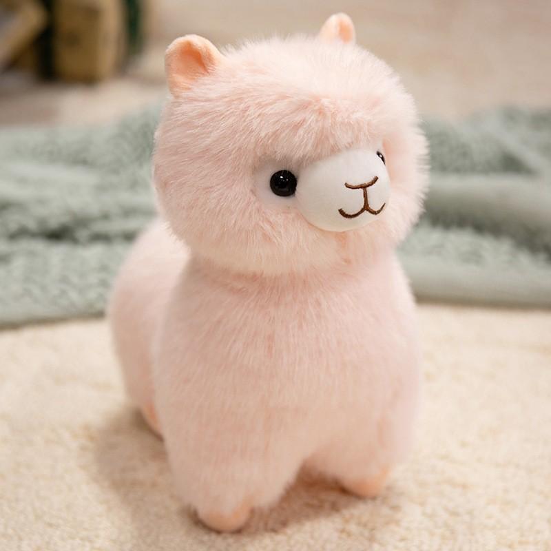 Glowing Colored Cartoon Alpaca Plush Toy Kids Doll Birthday Gift Decoration Home