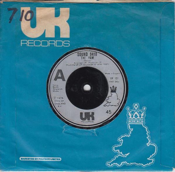 7inch Record SOUND 9418 - The Yam UK131 UK Records 1976 UK Pop Used