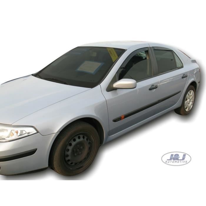 Déflecteurs D'air - LAGUNA II - 2001-2007 - 4 Pièces - Acrylique Teinté - Protection Contre Le Vent