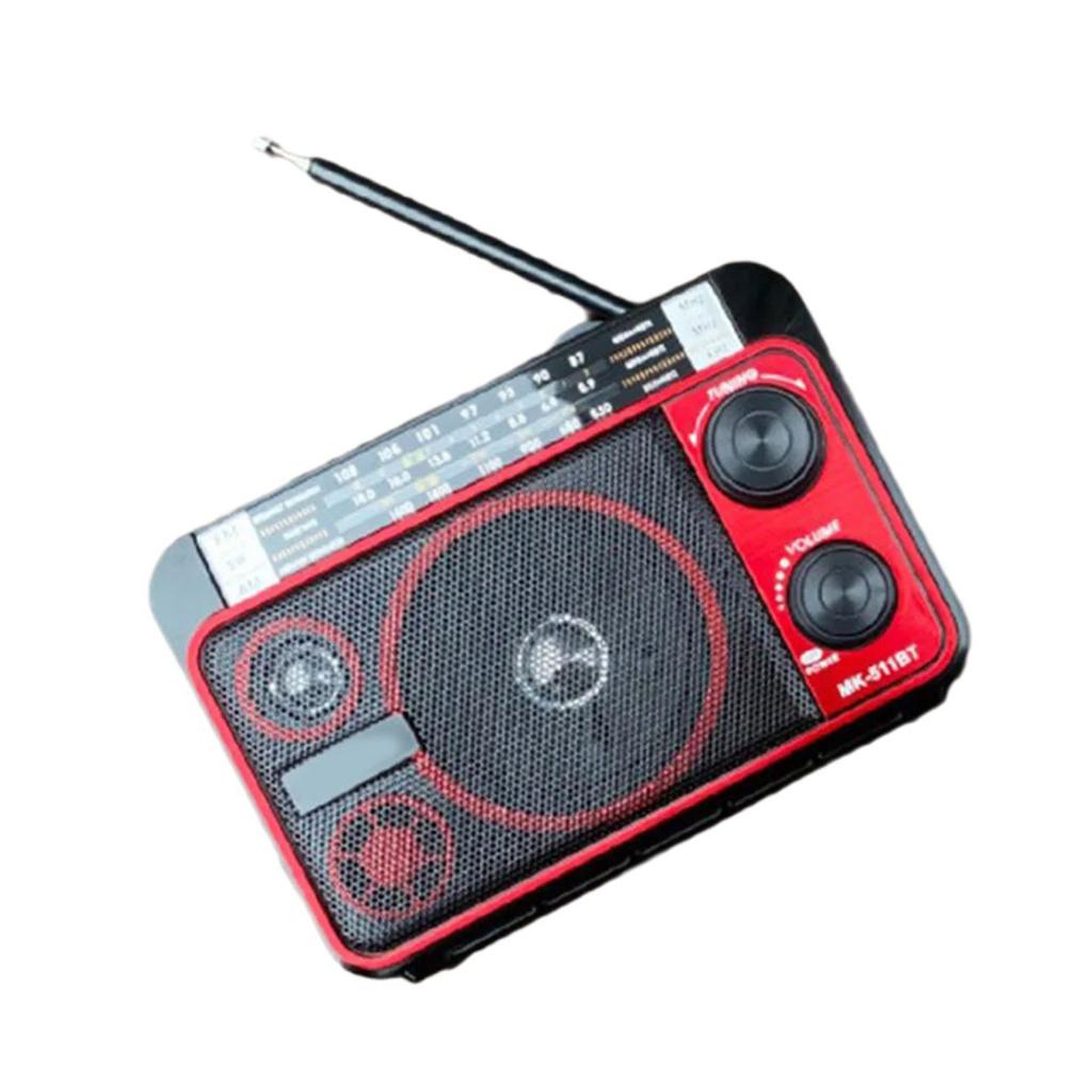 511BT FM Vintage Radio Bluetooth-compatible Speaker Lightweight Portable Radio with  Easy Tuning Knob Miusic Enhancement