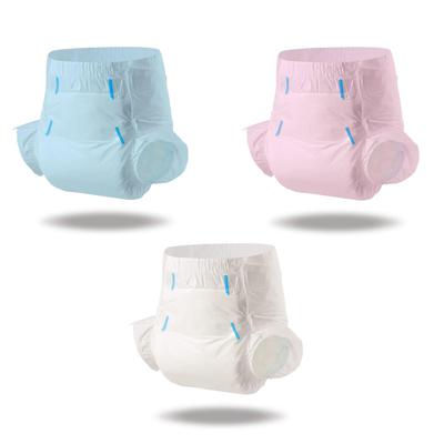 CutiePlusU Adult Diapers, Highly Absorbent, Dry Surface, Disposable Adult Diapers, All-Night, Blue, Pink, and White, Pack of 3 (M, 71-96cm)
