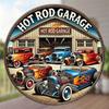 Tin Sign Metal Poster Wall Art Vintage Hot Rod Garage Decor Mechanic Gift 8x8 Inch