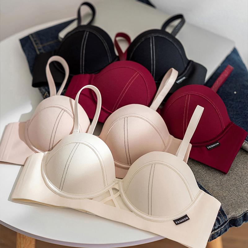 FallSweet Sutiã Sexy Push Up para Mulheres Sem Fio Confortável Bralette Meia Taça Sutiã Moda Lingerie Feminina 32Ato38AB