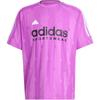 House Of Tiro Round Neck Casual Letter Print Short Sleeve Football Shirt Men Tops Purple IX1333