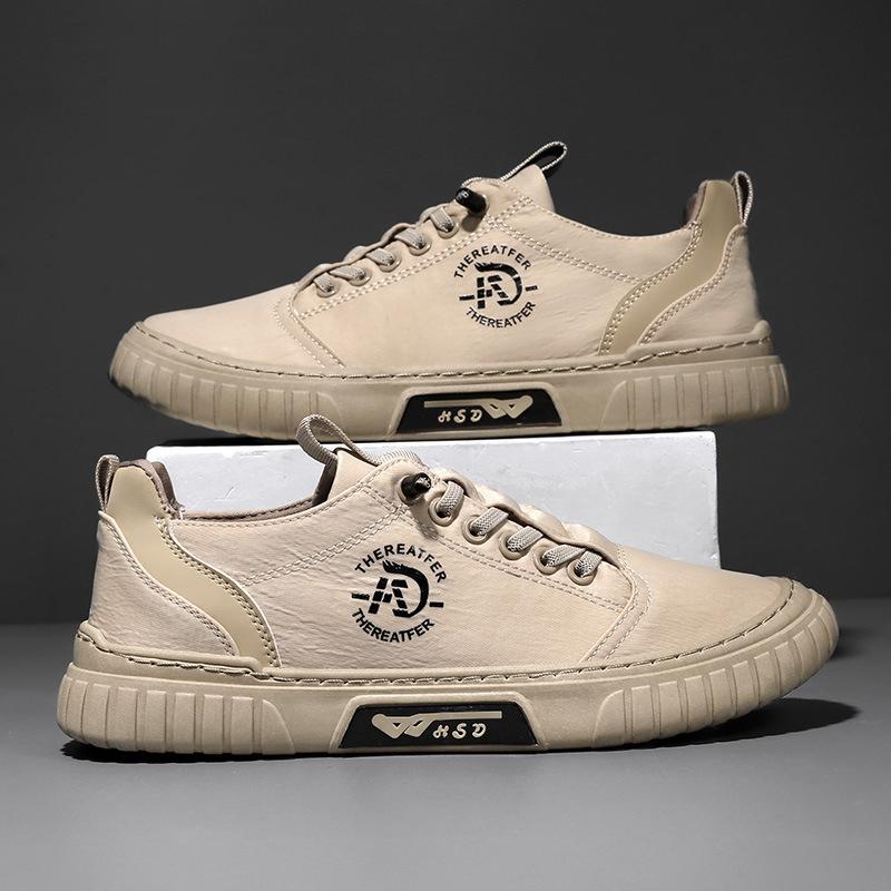 2025 Fashion New Extra Large Men's Shoes One Step Casual and Comfortable Canvas PU Men's Shoes