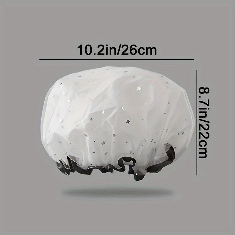 1PC shower cap for women, waterproof for bathing, household use, makeup, kitchen, oil fume and dust cover