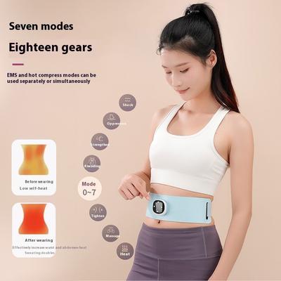Centură lombară cu încălzire fără fir cu masaj abdominal electric și terapie cu microcurenți pentru ameliorarea durerii și relaxarea musculară