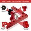 6PCS High Strength Aluminum Alloy Woodworking Clamps 90 Degree Right Angle Fixing Clamps for DIY Wood Splicing Home Projects