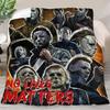 Travel Michael Halloween Myers Throw Blanket, Plush Microfiber Halloween Blankets and Throws for Sofa, Thick Air Conditioning