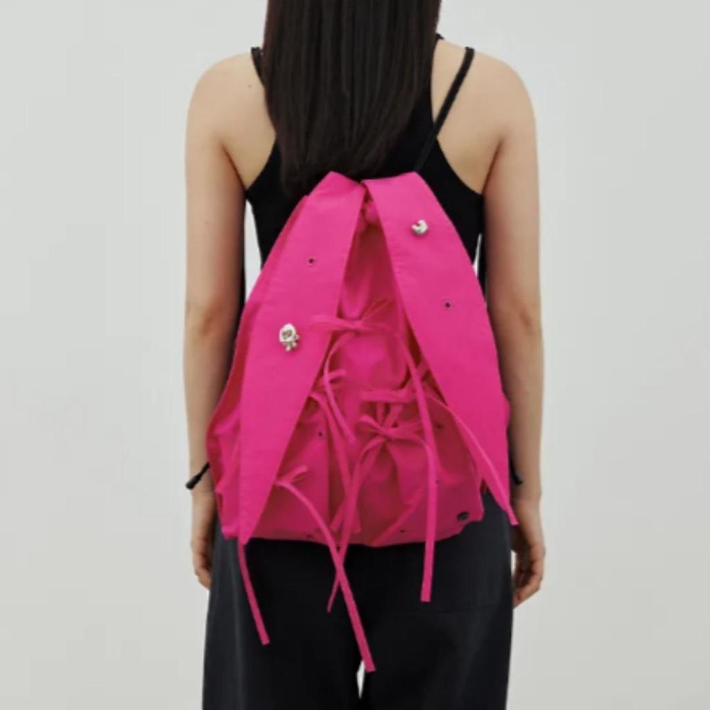 NewJeans X Collé Rabbit Drawstring Bag – FUCHSIA PINK