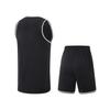 Li Ning Professional Basketball Series Striped Pullover Round Neck Vest Sports Casual Simple Shorts Basketball Set Men Basketball Set AATV001-2