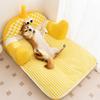 Pet Dog Sofa Bed Winter Warm Cat Couch with Removable Washable Cover Anti-slip Bottom Kitten Sleeping Bed Pet Supplies