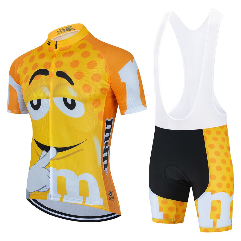 Summer Breathable Cycling Suit Set 2026 Cartoon Men's Cycling Jersey Short Sleeve Bicycle Outdoot Cycling Clothing Kit MTB Bike Wear Maillot Ciclismo