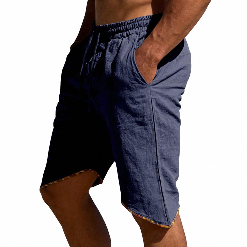 Men's Casual Loose -color Linen Pants - Men's Trendy And Unique Tailoring Breathable Beach Shorts