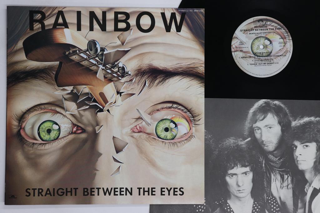 LP Record RAINBOW - Straight Between The Eyes 28MM0152 POLYDOR 1982 Japan Rock Used