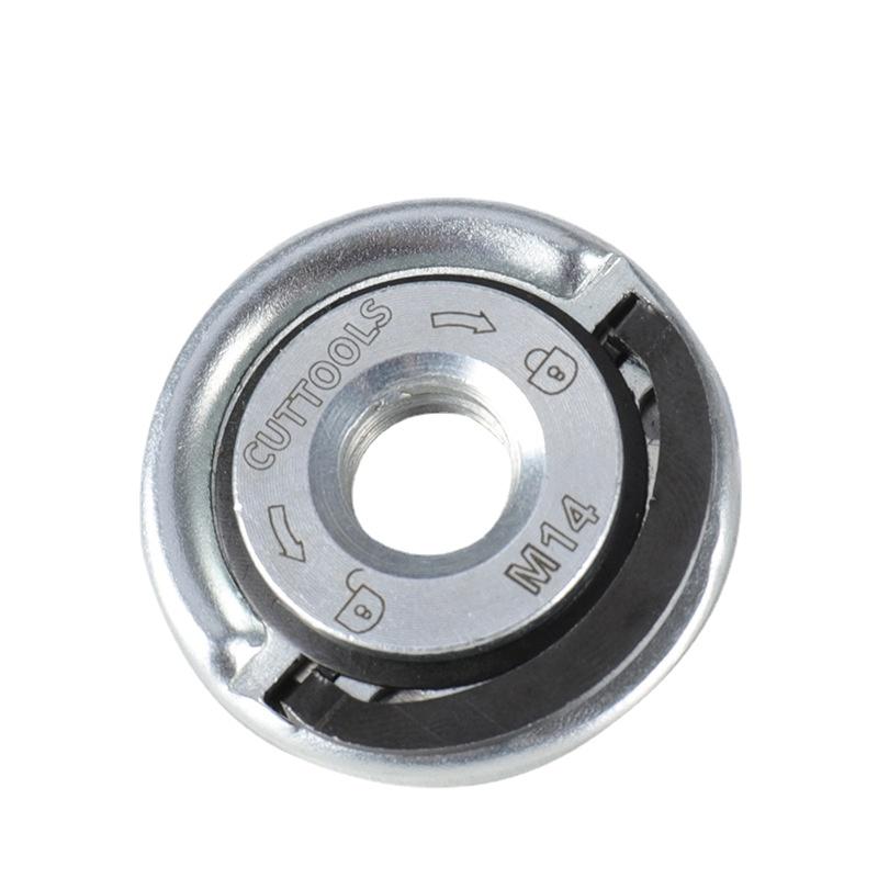 

Угловая шлифмашина Самоблокирующаяся прижимная пластина M10 M14 Фланец Быстросъемная стопорная гайка Портативная установка Быстросъемный патрон Инструмент